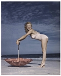 Original 8 x 10 Photograph of Marilyn Monroe Taken by Andre de Dienes in 1949 -- With de Dienes Backstamp
